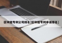 区块链专利公司排名[区块链专利申请排名]